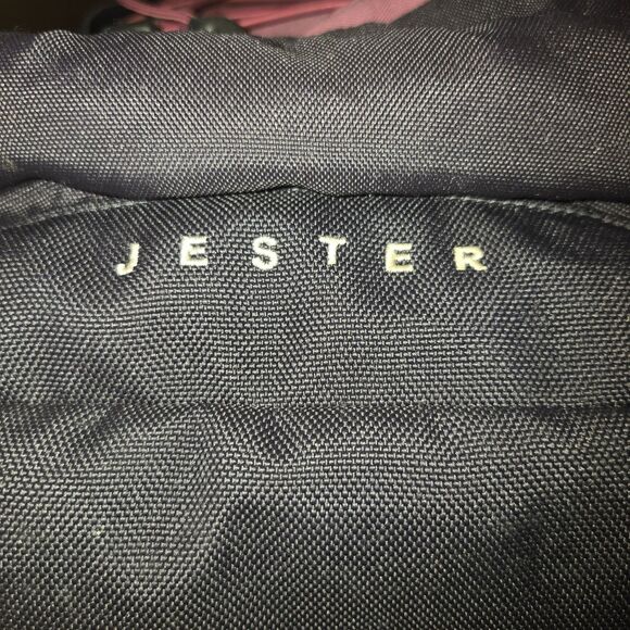 The North Face Jester Pink & Gray Canvas Large Multi-Pocket Backpack 18"X13"X6" - Picture 8 of 13